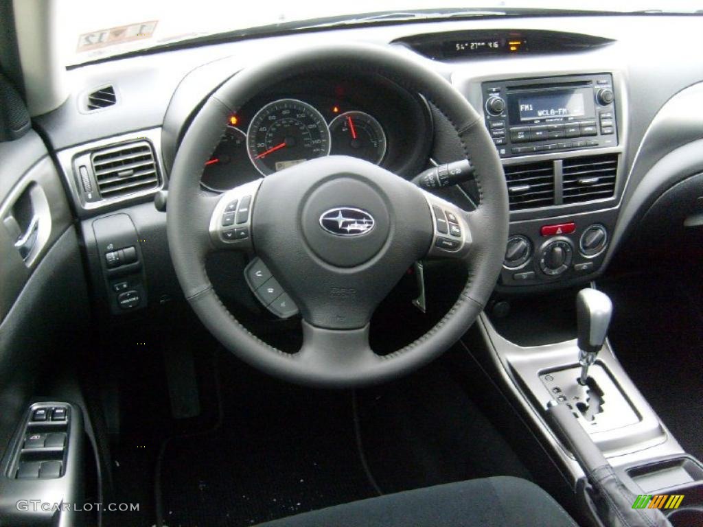 2011 Subaru Impreza 2.5i Premium Sedan Carbon Black Dashboard Photo #45564883