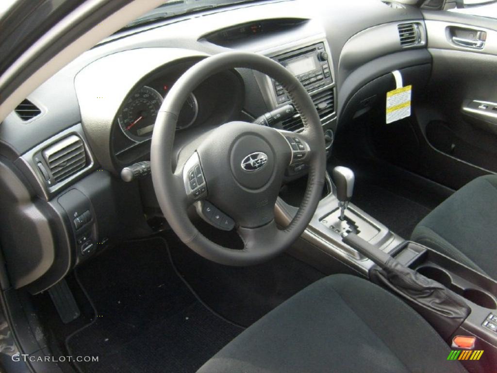 Carbon Black Interior 2011 Subaru Impreza 2.5i Premium Sedan Photo #45565179
