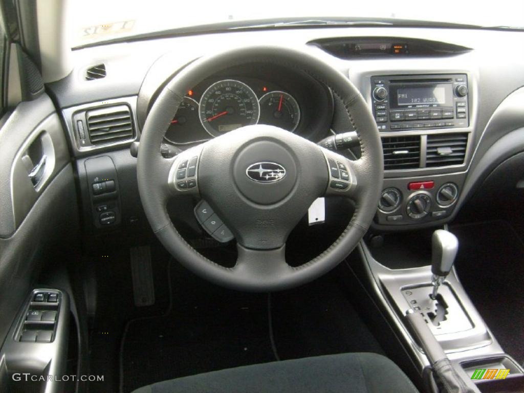 2011 Subaru Impreza 2.5i Premium Sedan Carbon Black Dashboard Photo #45565220