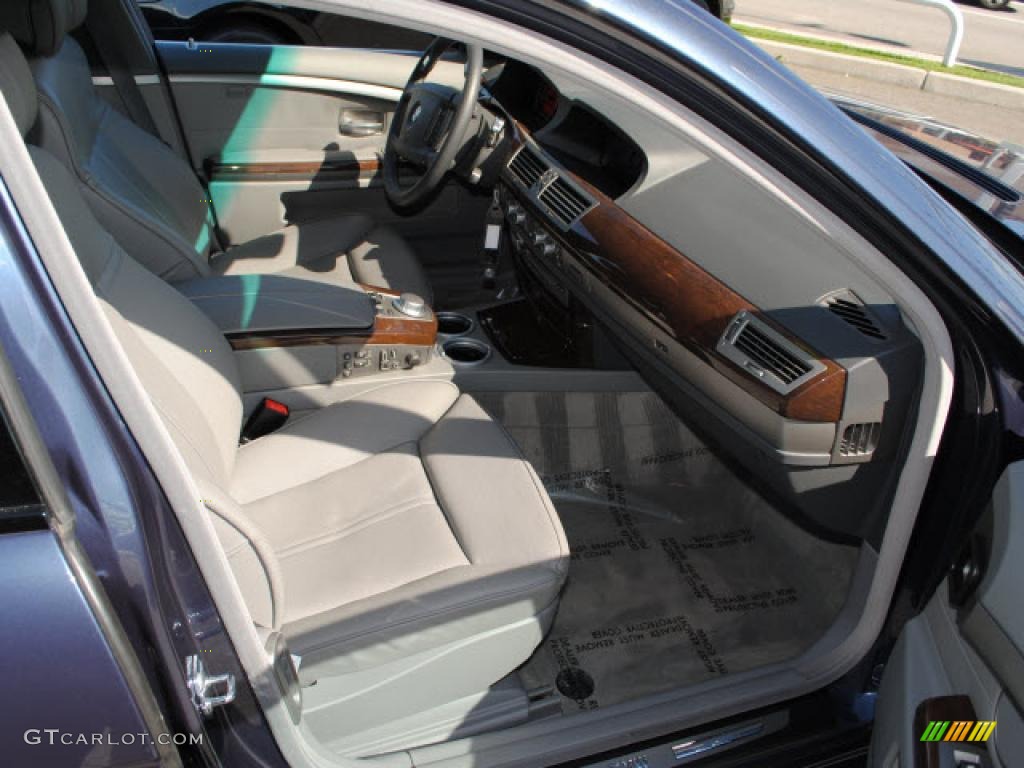 2008 7 Series 750Li Sedan - Monaco Blue Metallic / Flannel Grey photo #3