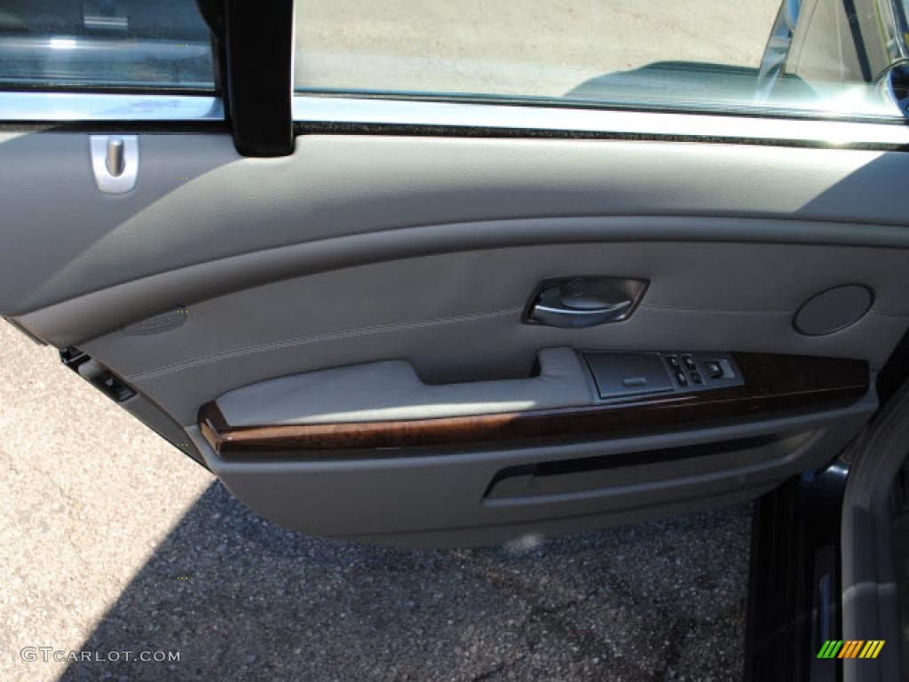 2008 7 Series 750Li Sedan - Monaco Blue Metallic / Flannel Grey photo #13