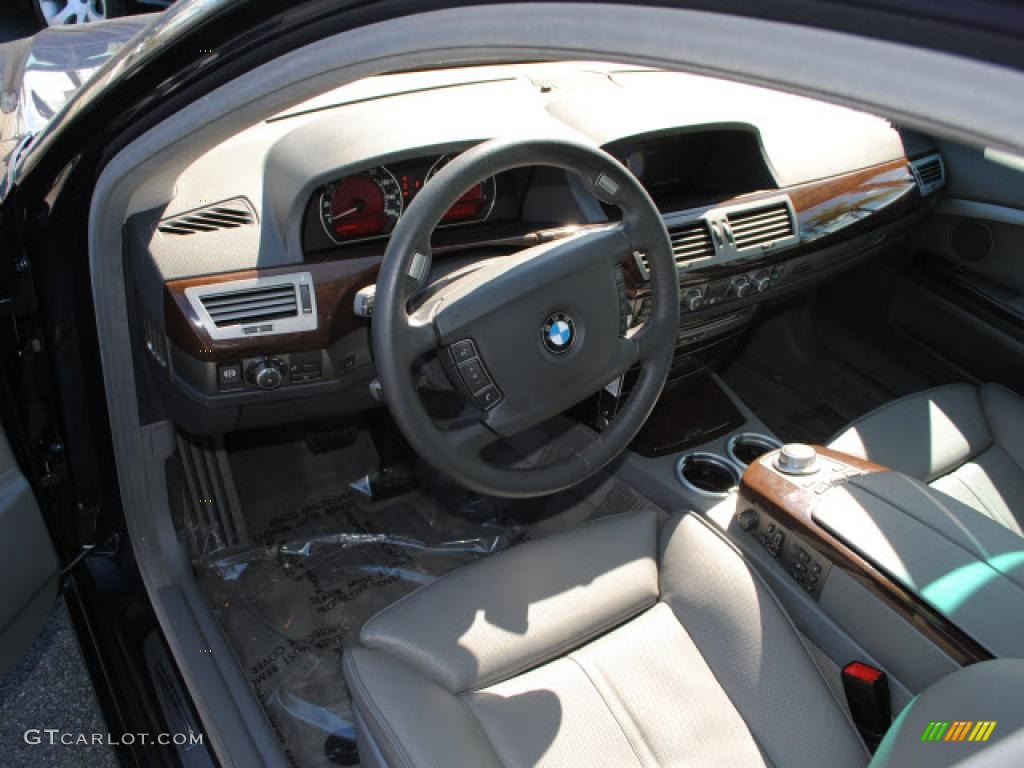 2008 7 Series 750Li Sedan - Monaco Blue Metallic / Flannel Grey photo #14