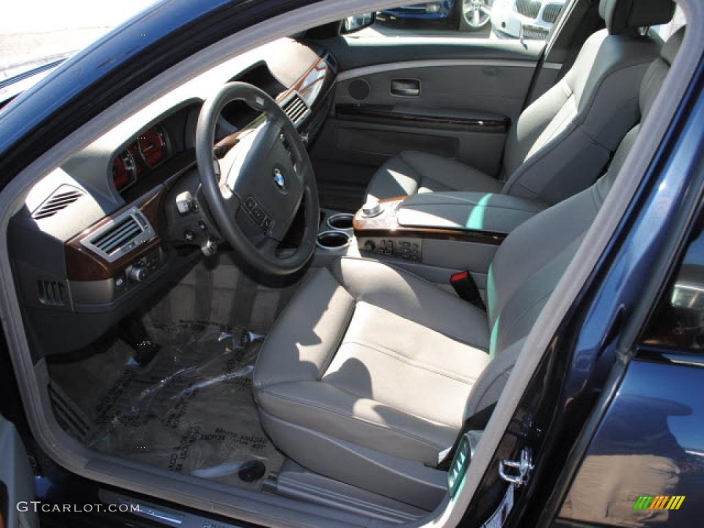2008 7 Series 750Li Sedan - Monaco Blue Metallic / Flannel Grey photo #15