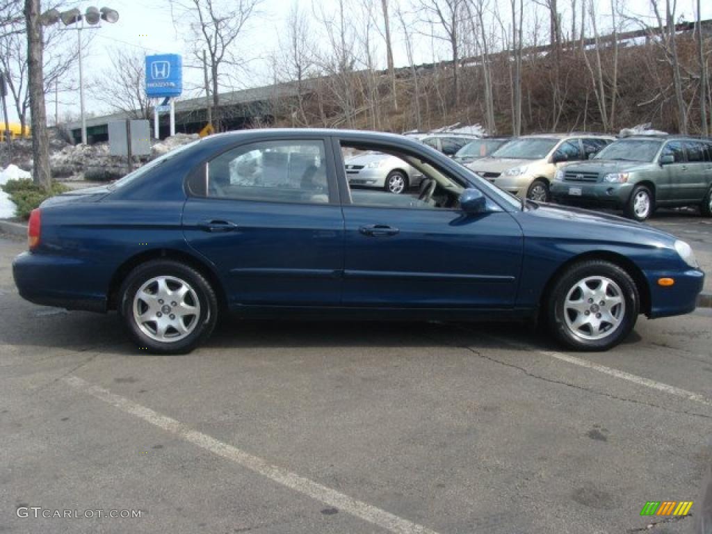 Napoli Blue 2000 Hyundai Sonata GLS V6 Exterior Photo #45567643