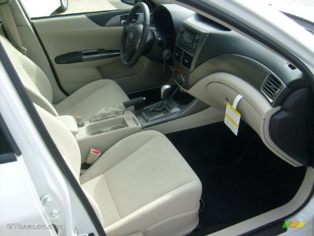 2011 Impreza 2.5i Premium Wagon - Satin White Pearl / Ivory photo #6