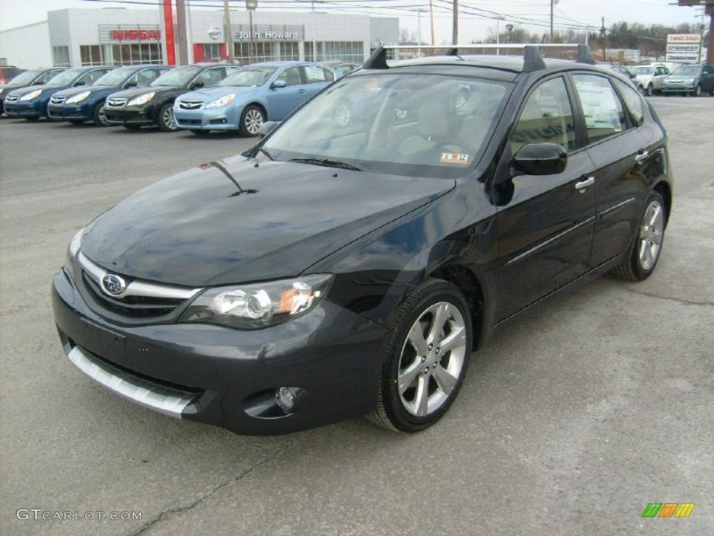 Obsidian Black Pearl 2011 Subaru Impreza Outback Sport Wagon Exterior Photo #45568059