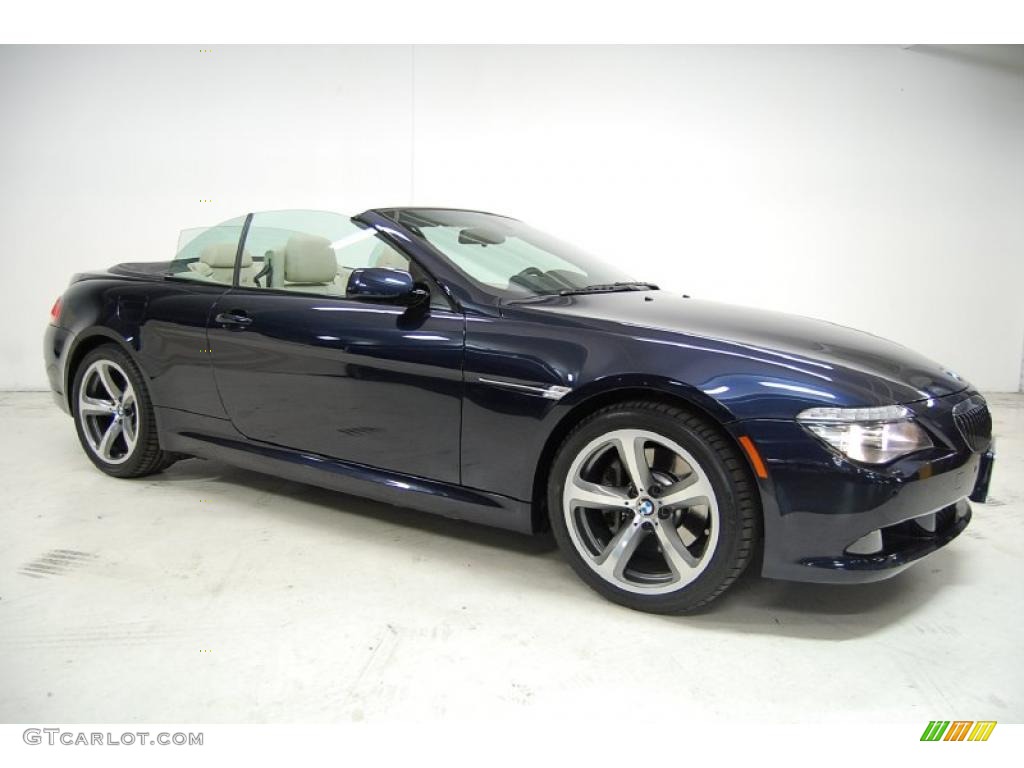 2008 6 Series 650i Convertible - Deep Sea Blue Metallic / Cream Beige photo #2