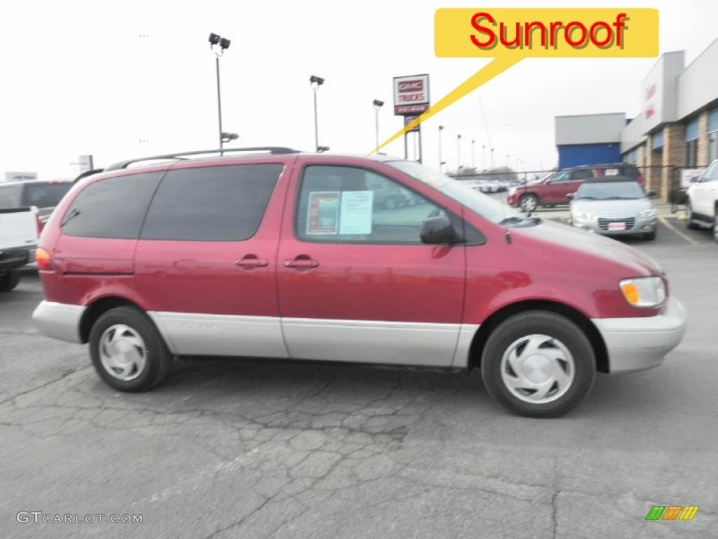 2000 Sienna XLE - Sunfire Red Pearl / Gray photo #1