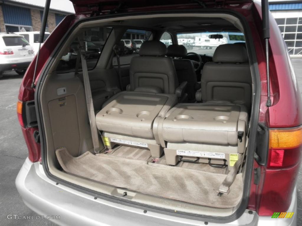 2000 Sienna XLE - Sunfire Red Pearl / Gray photo #19