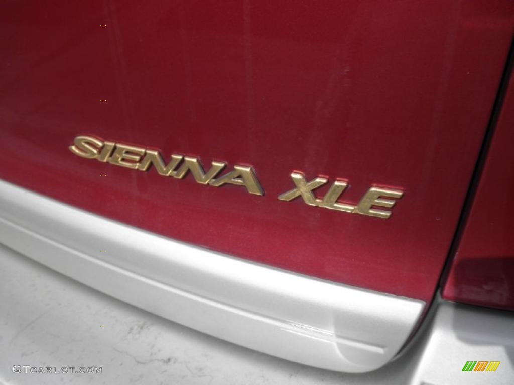 2000 Sienna XLE - Sunfire Red Pearl / Gray photo #20