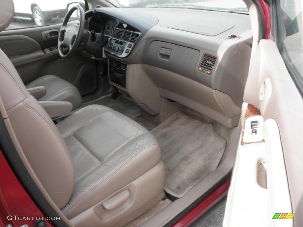 2000 Sienna XLE - Sunfire Red Pearl / Gray photo #23