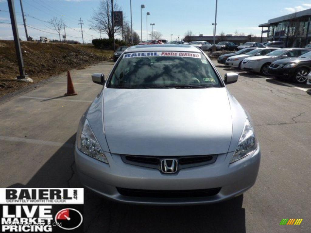 2003 Accord EX-L Sedan - Satin Silver Metallic / Black photo #2