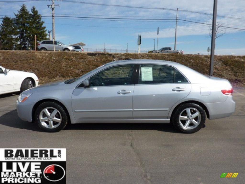 2003 Accord EX-L Sedan - Satin Silver Metallic / Black photo #4