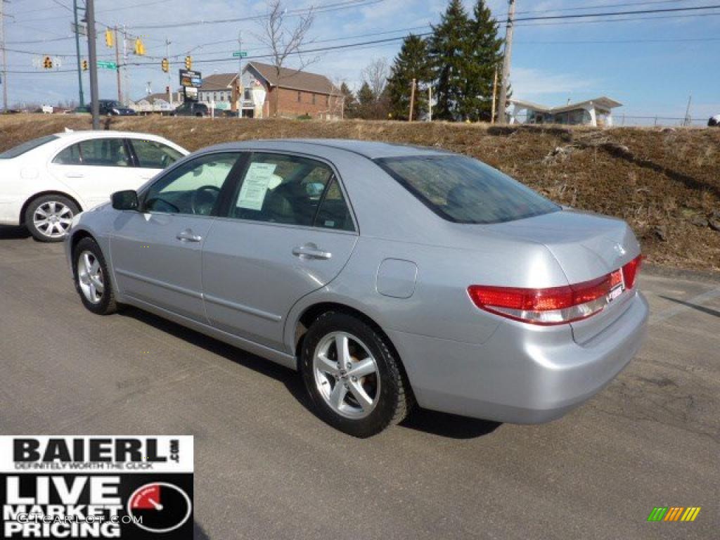 2003 Accord EX-L Sedan - Satin Silver Metallic / Black photo #5