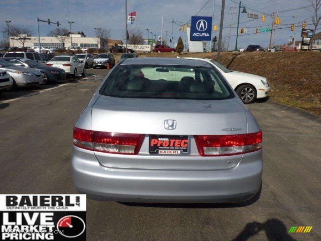 2003 Accord EX-L Sedan - Satin Silver Metallic / Black photo #6