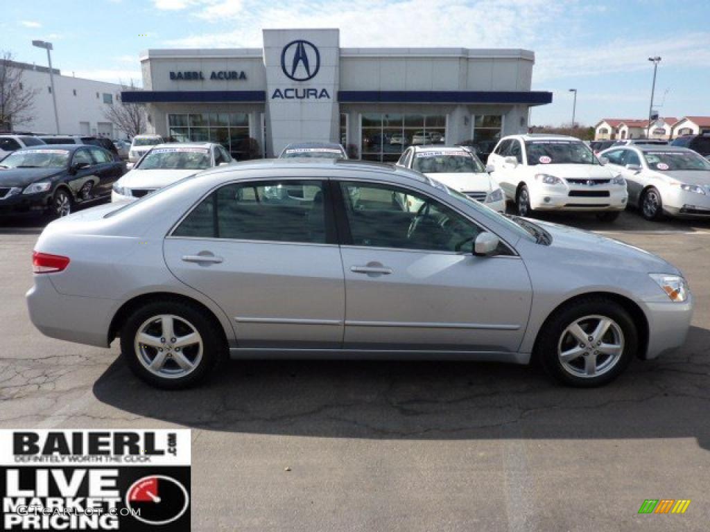 2003 Accord EX-L Sedan - Satin Silver Metallic / Black photo #8