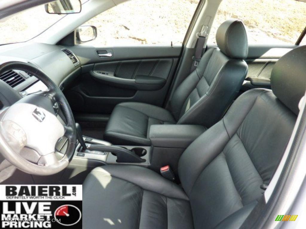 2003 Accord EX-L Sedan - Satin Silver Metallic / Black photo #10
