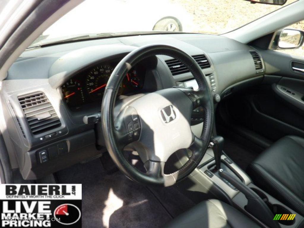 2003 Accord EX-L Sedan - Satin Silver Metallic / Black photo #11