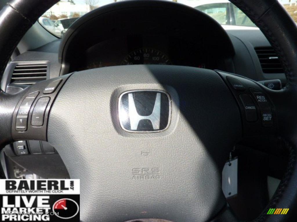 2003 Accord EX-L Sedan - Satin Silver Metallic / Black photo #19