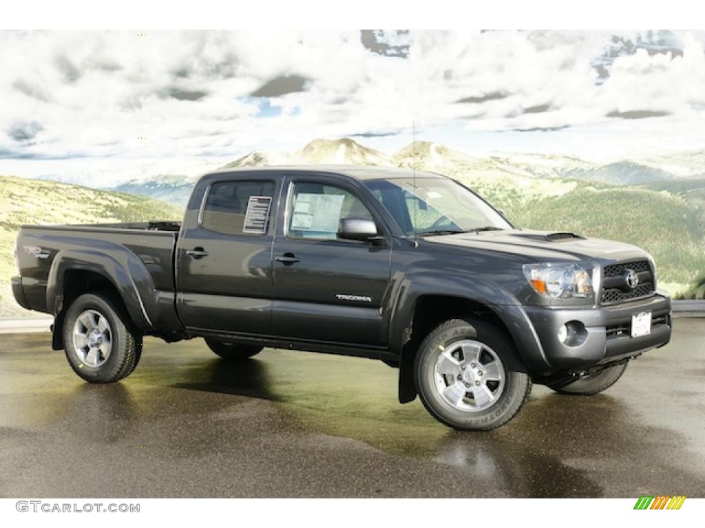 2011 Tacoma V6 TRD Sport Double Cab 4x4 - Magnetic Gray Metallic / Graphite Gray photo #1