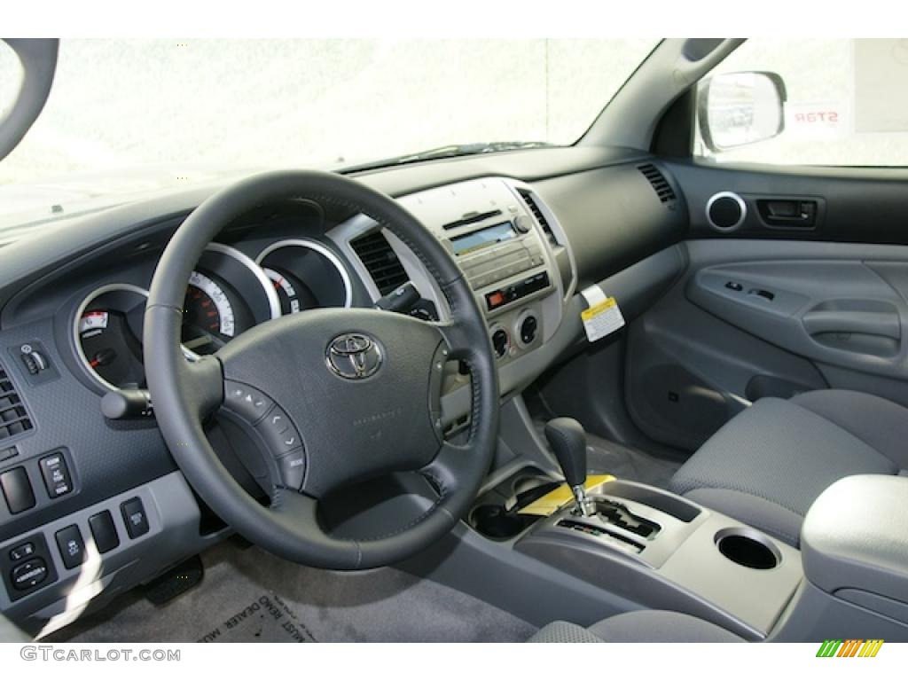 Graphite Gray Interior 2011 Toyota Tacoma V6 TRD Sport Double Cab 4x4 Photo #45572578