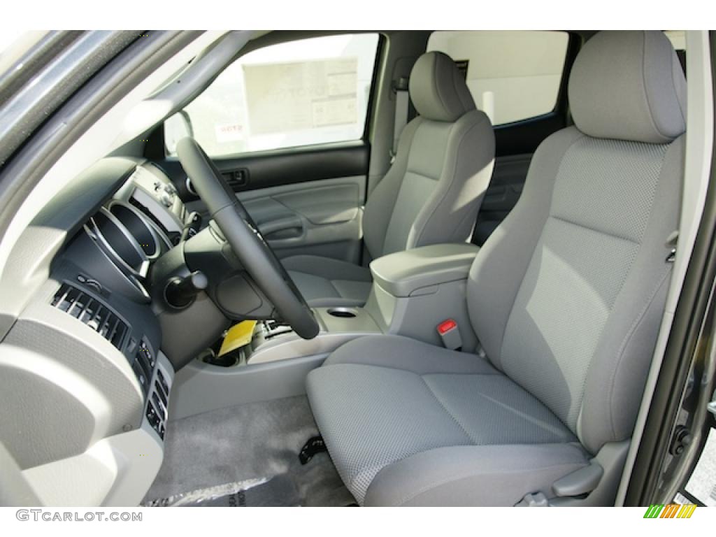 Graphite Gray Interior 2011 Toyota Tacoma V6 TRD Sport Double Cab 4x4 Photo #45572586