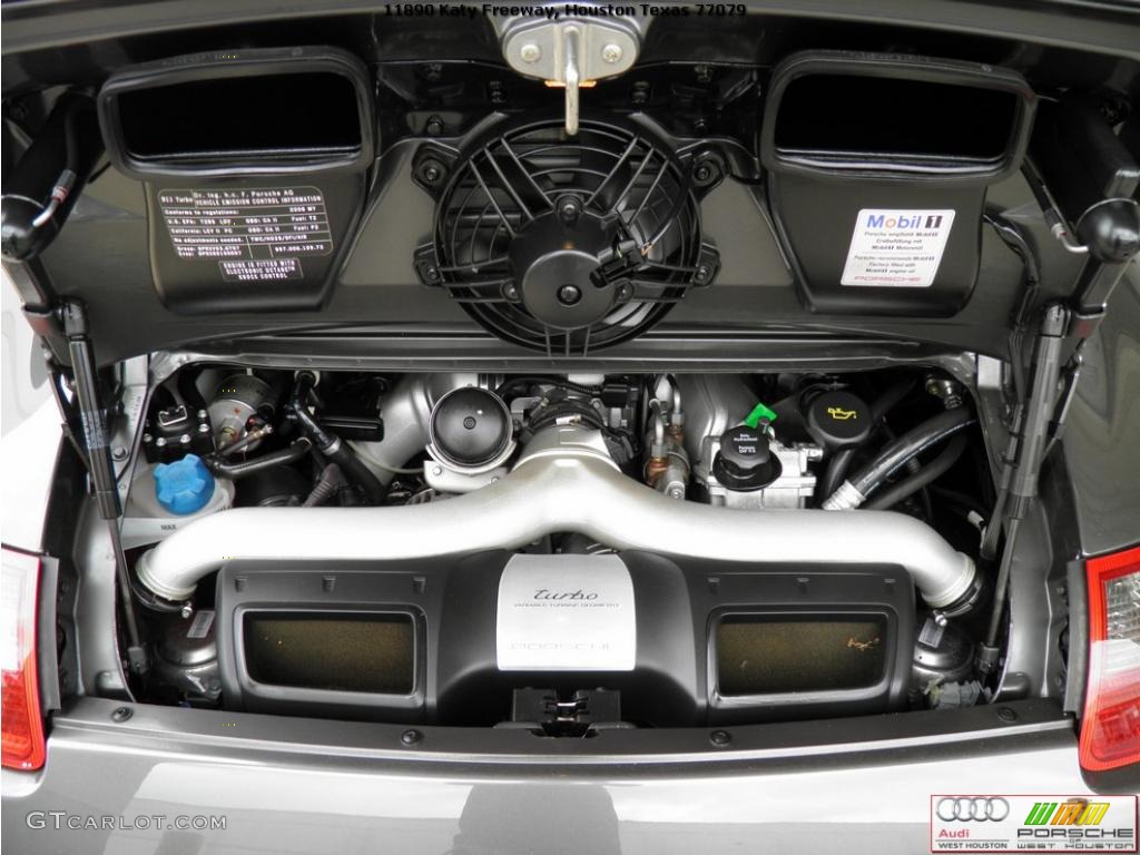 2008 911 Turbo Coupe - Meteor Grey Metallic / Natural Brown photo #13