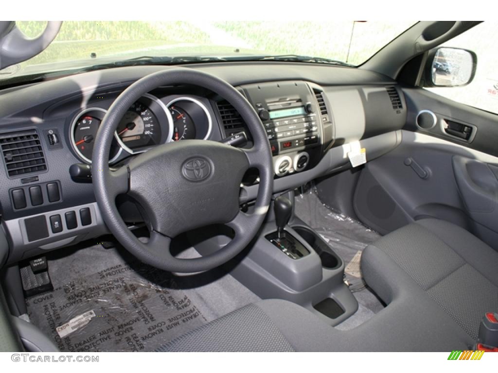 Graphite Gray Interior 2011 Toyota Tacoma Regular Cab Photo #45573770