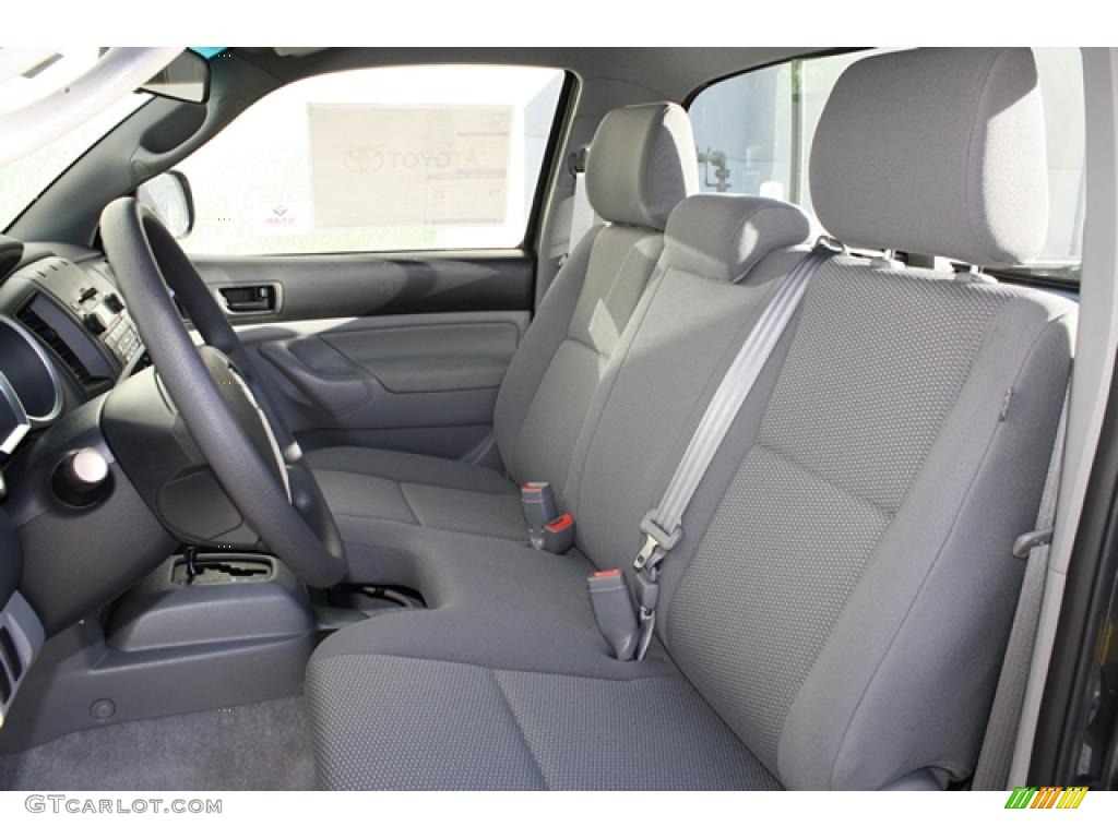 Graphite Gray Interior 2011 Toyota Tacoma Regular Cab Photo #45573774