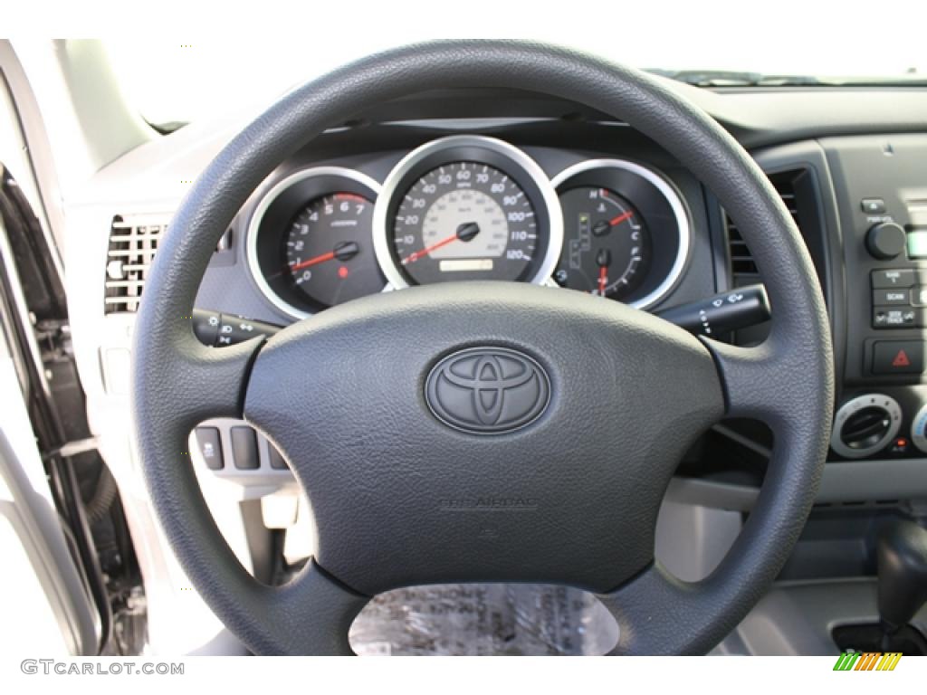 2011 Toyota Tacoma Regular Cab Graphite Gray Steering Wheel Photo #45573778