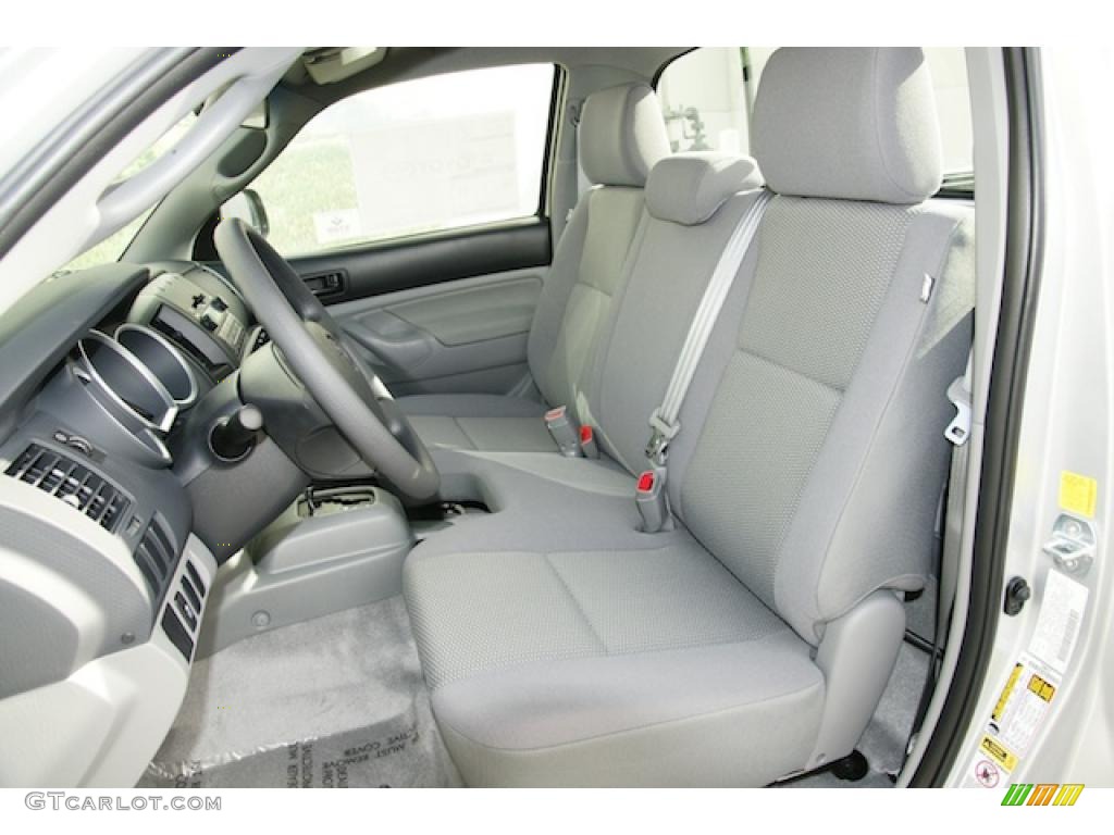 Graphite Gray Interior 2011 Toyota Tacoma Regular Cab Photo #45574016