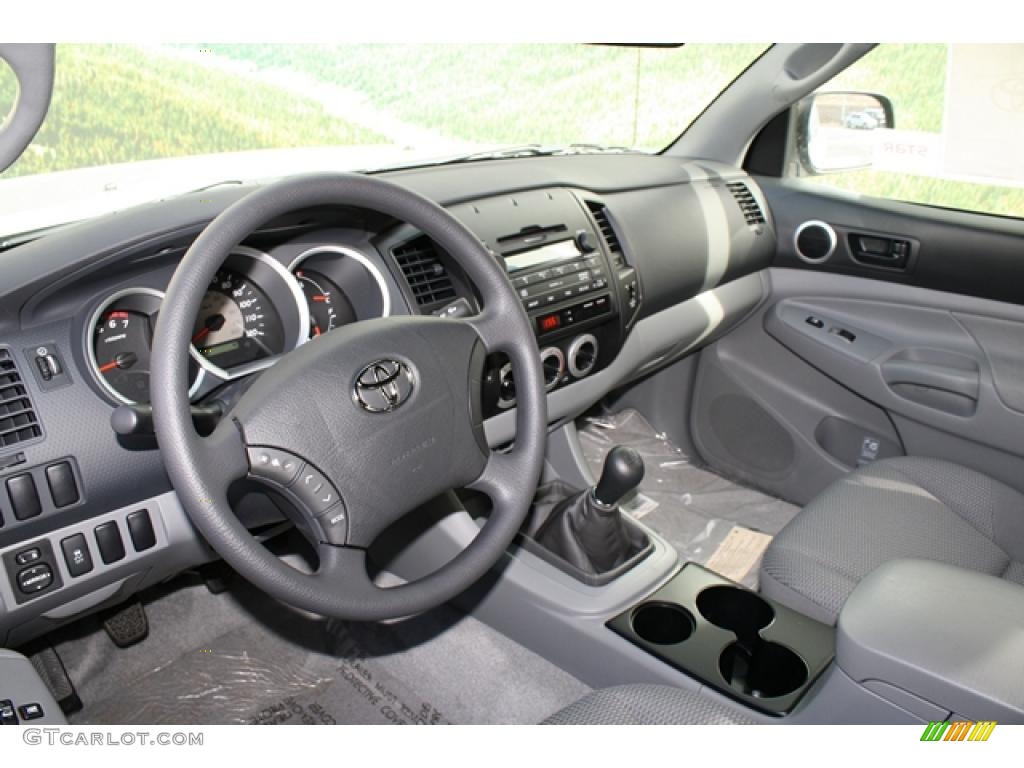 Graphite Gray Interior 2011 Toyota Tacoma Access Cab Photo #45574106