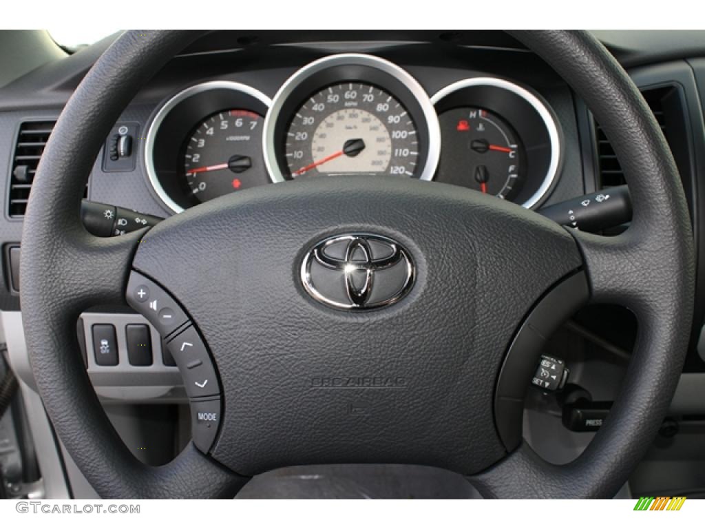 2011 Toyota Tacoma Access Cab Graphite Gray Steering Wheel Photo #45574118