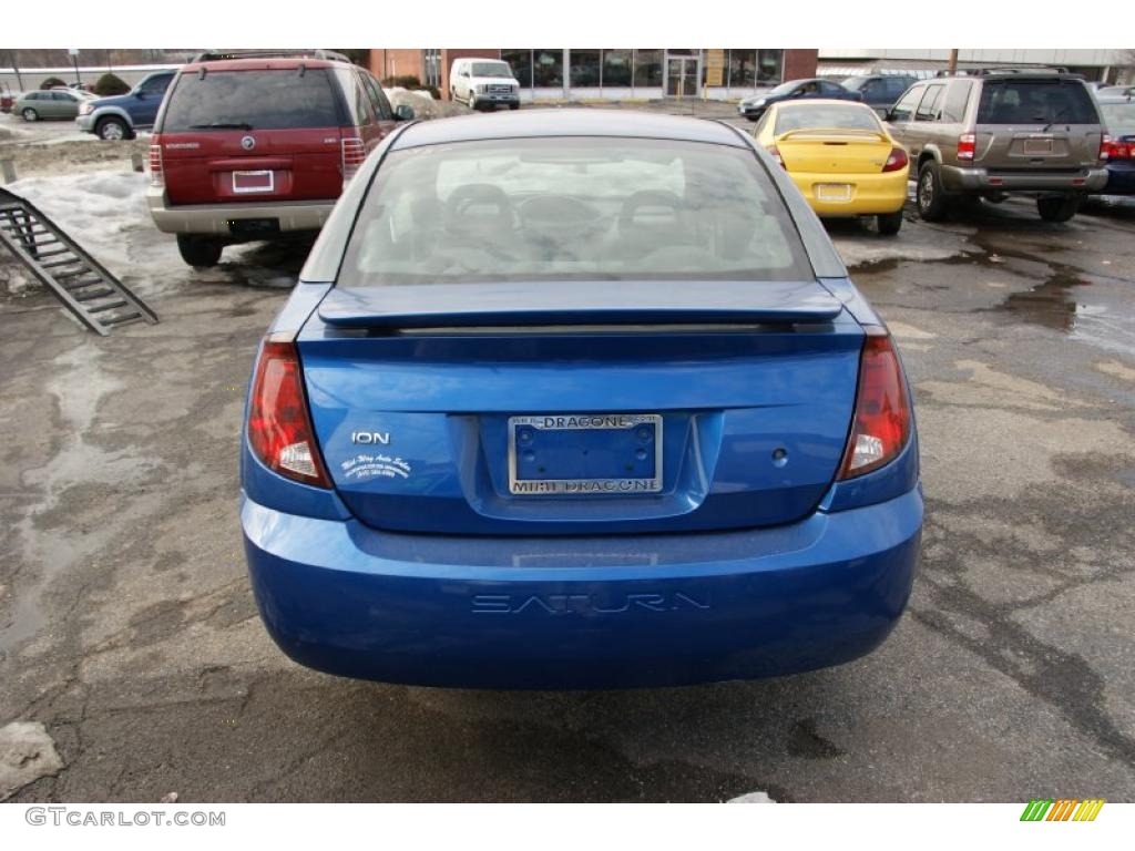 2003 ION 3 Sedan - Bright Blue / Gray photo #5