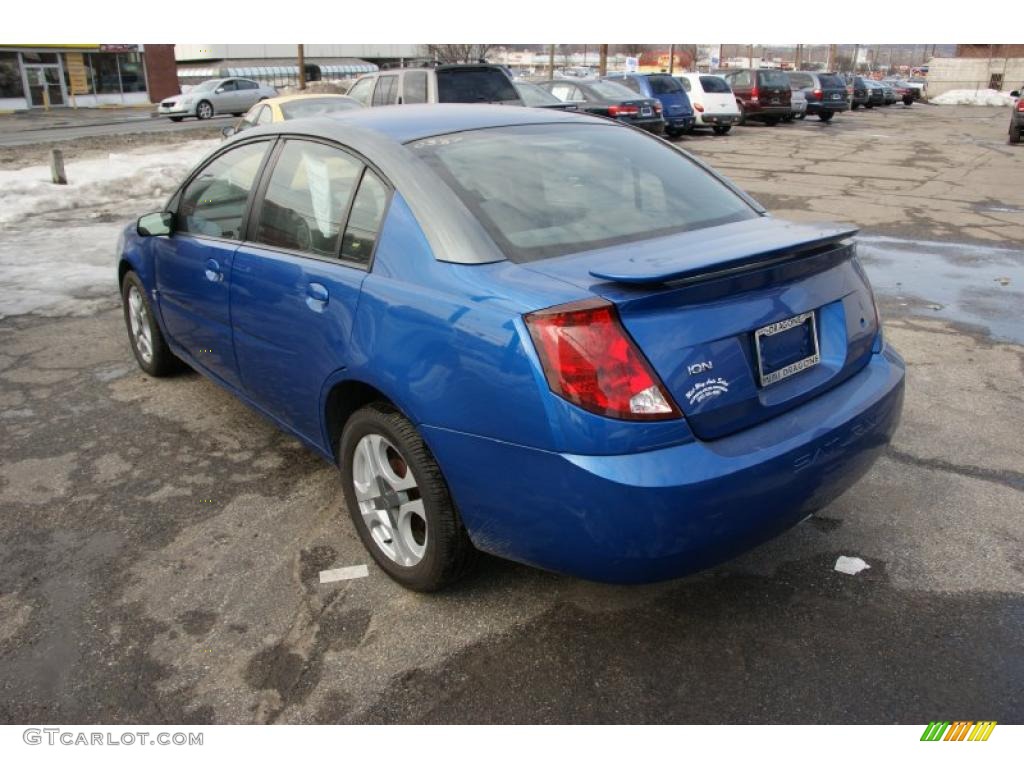 2003 ION 3 Sedan - Bright Blue / Gray photo #6