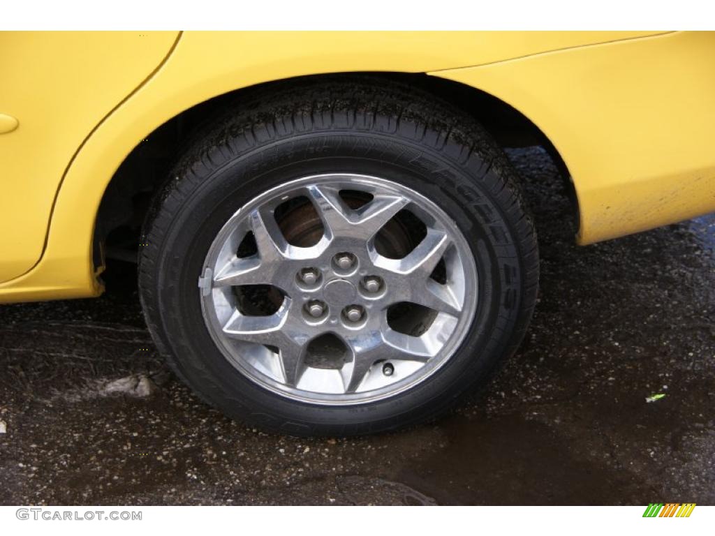 2002 Neon SXT - Solar Yellow / Dark Slate Gray photo #7
