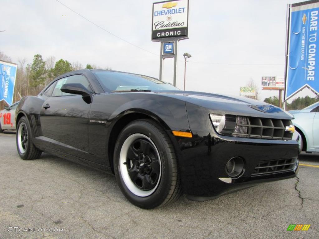 2011 Camaro LS Coupe - Black / Gray photo #1