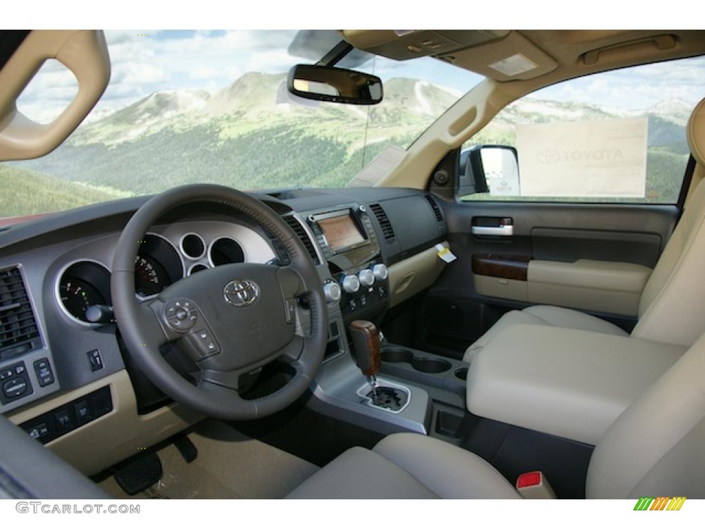 2011 Tundra Limited CrewMax 4x4 - Barcelona Red Metallic / Sand Beige photo #4