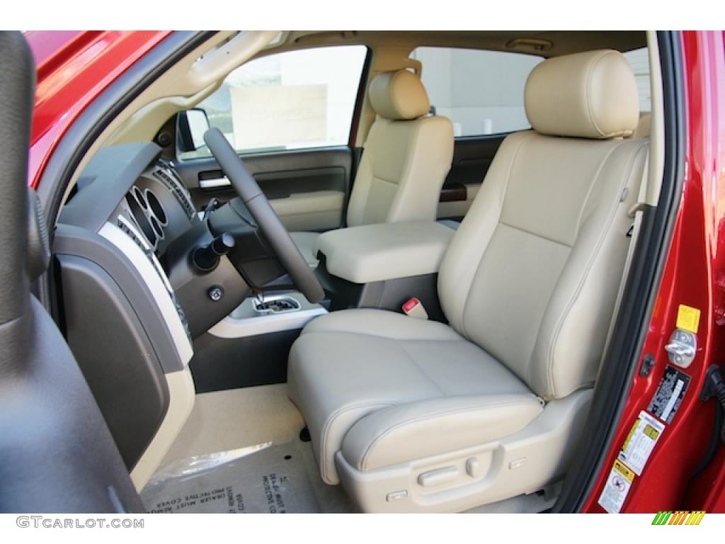 2011 Tundra Limited CrewMax 4x4 - Barcelona Red Metallic / Sand Beige photo #5