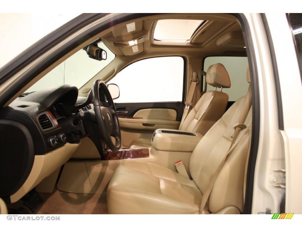 Ebony/Light Cashmere Interior 2008 Chevrolet Avalanche LTZ 4x4 Photo #45576198