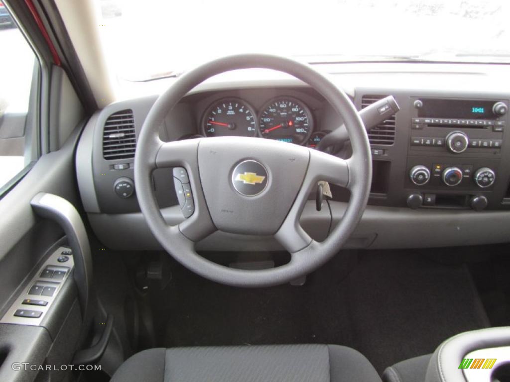 2011 Silverado 1500 LS Crew Cab - Victory Red / Dark Titanium photo #14