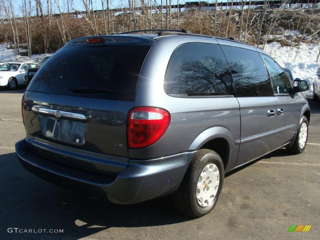 Steel Blue Pearlcoat 2002 Chrysler Town & Country LX Exterior Photo #45579555