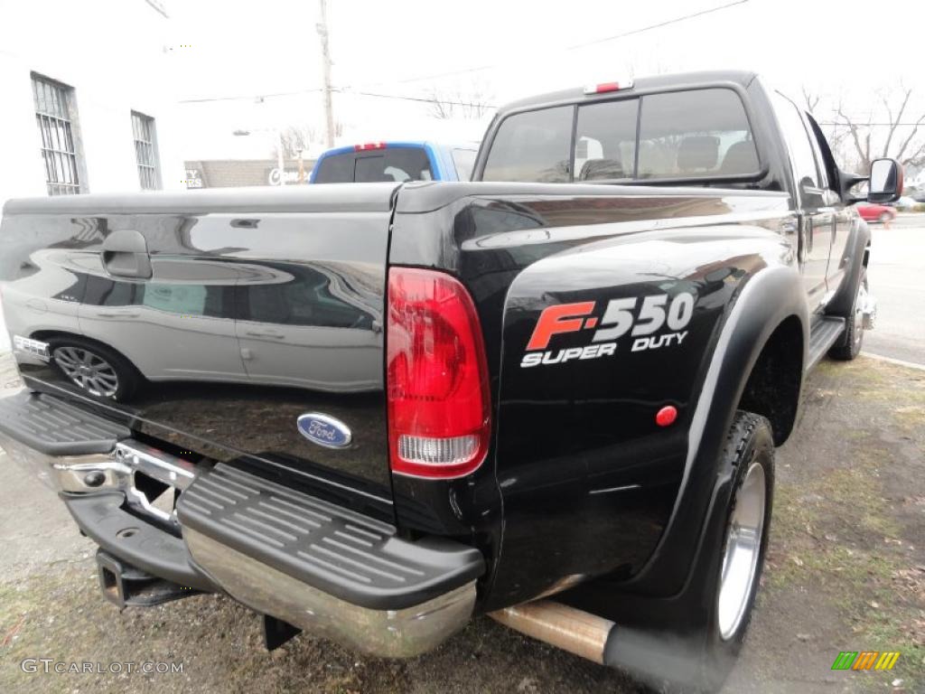 2007 F550 Super Duty Lariat Crew Cab 4x4 Dually - Black / Medium Flint photo #5