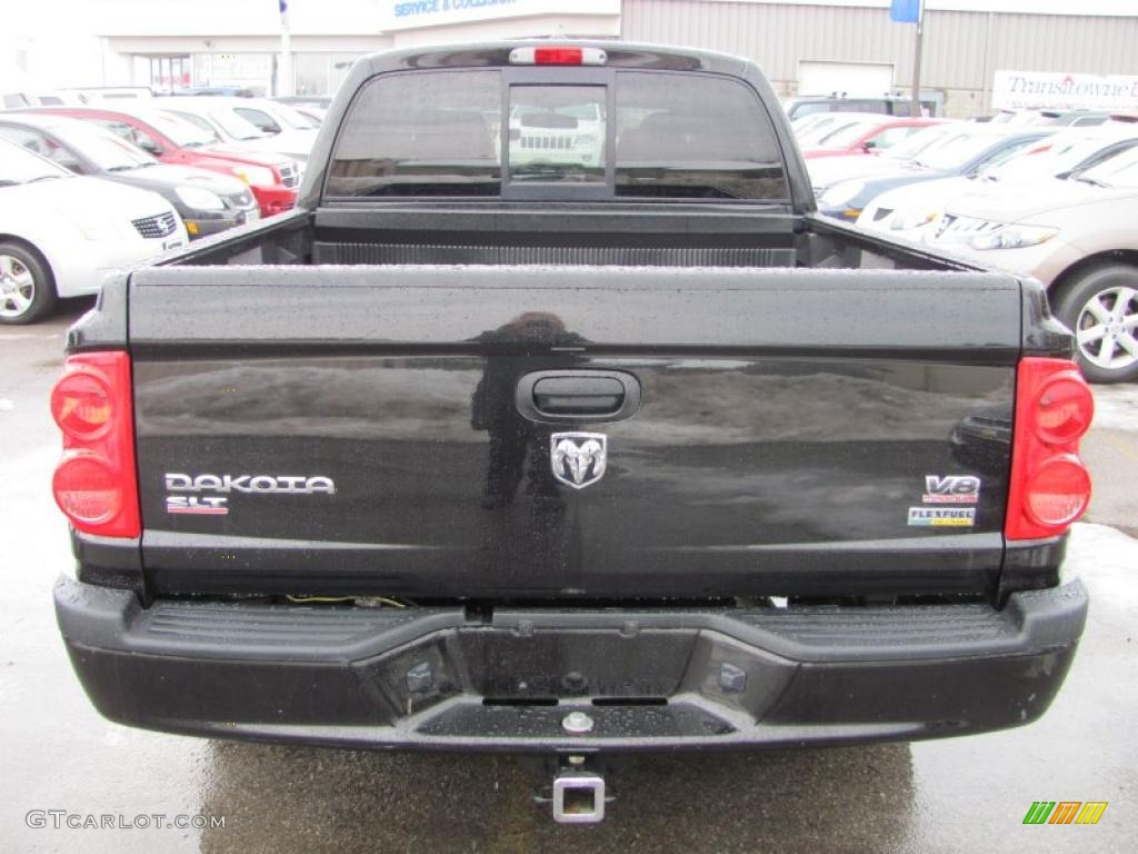Brilliant Black Crystal Pearl 2007 Dodge Dakota SLT Quad Cab 4x4 Exterior Photo #45580747