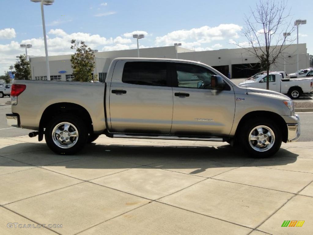 2008 Tundra SR5 CrewMax - Desert Sand Mica / Graphite Gray photo #4