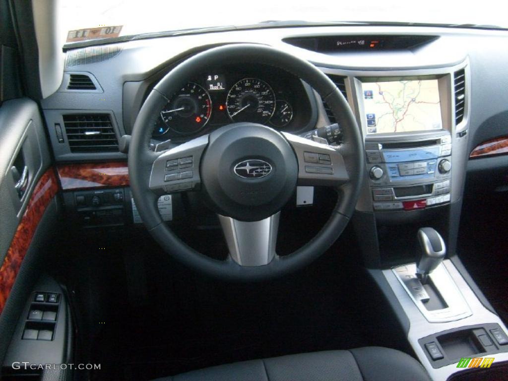 2011 Subaru Outback 3.6R Limited Wagon Off Black Dashboard Photo #45585391