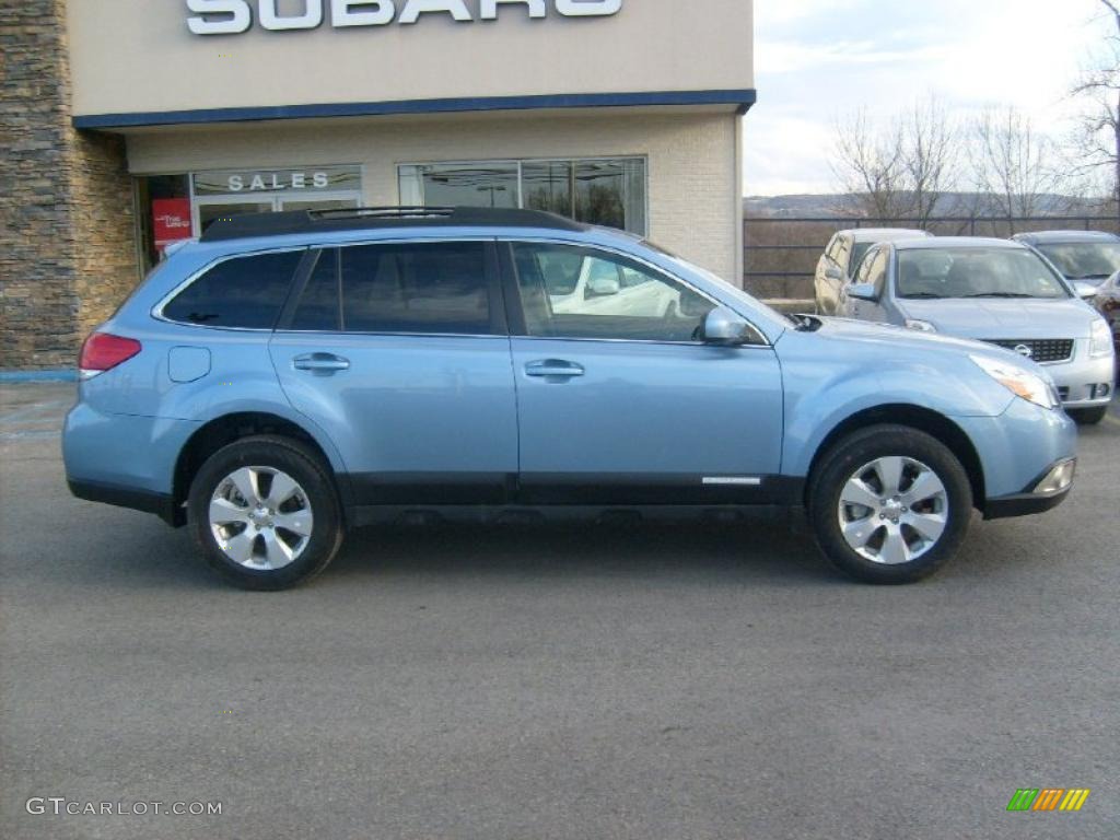 Sky Blue Metallic 2011 Subaru Outback 2.5i Limited Wagon Exterior Photo #45585619