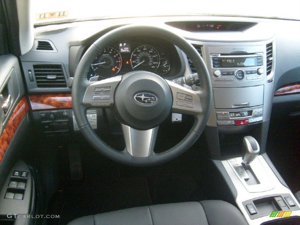 2011 Subaru Outback 2.5i Limited Wagon Off Black Dashboard Photo #45585671