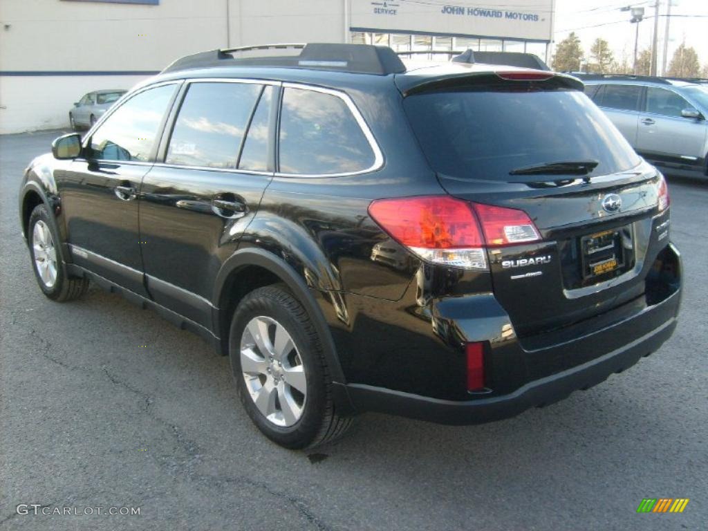 2011 Outback 2.5i Limited Wagon - Crystal Black Silica / Warm Ivory photo #8
