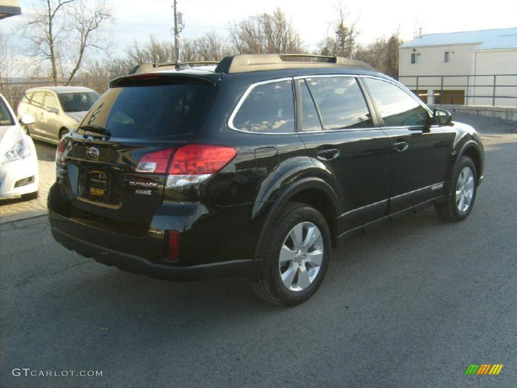 2011 Outback 2.5i Limited Wagon - Crystal Black Silica / Warm Ivory photo #10